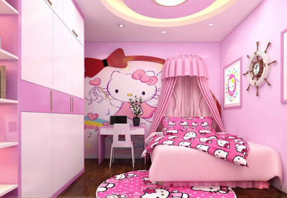 Cùng xem qua những thiết kế phòng ngủ dễ thương và quyến rũ cho thiếu nhi, đặc biệt là phòng ngủ Hello Kitty dành riêng cho các cô gái. Với các đồ nội thất và trang trí được thiết kế đặc biệt với hình ảnh của Hello Kitty, bạn sẽ tạo ra một không gian an toàn và đầy màu sắc để bé yêu của bạn phát triển. Hãy xem thêm để có thêm nhiều ý tưởng thú vị cho căn phòng của bé bạn.